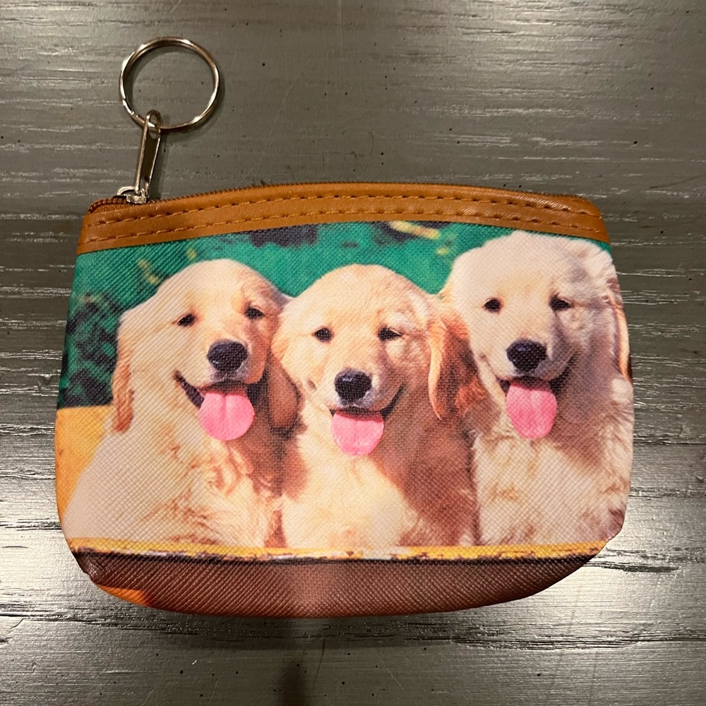*SOLD* Golden Retriever Coin Purse Pouch - Picture 2 of 6